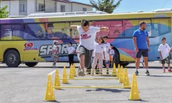 Çocuklar için örnek proje; Sporbüs Aracı ile yüzde 100 spor