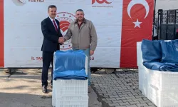 Bursa Gemlik'te 19 zeytin üreticisine ekipman desteği