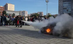 İstanbul Beylikdüzü Belediyesi çalışanlarına 'yangın güvenlik' eğitimi