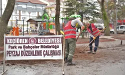 Ankara Keçiören'in park ve bahçeleri yenileniyor