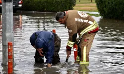 Manisa'da sağanak mesaisi