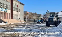 Mardin Midyat'ta kar seferberliği