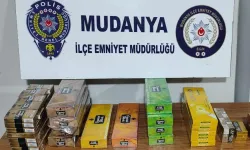 Mudanya'da 219 paket kaçak sigara ele geçirildi