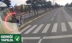 Yaya geçidinde facianın eşiğinden dönüldü!