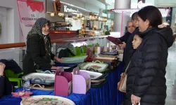 Ankara Keçiören'de konukevi sakinlerinden el emeği sergisi