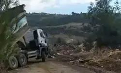 Mersin Yenişehir'de ormanlık alana çöp dökme cezası