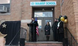 New Jersey'de ilk... Bloomfield'da Ramazan hilali Maarif Okulu'nda aydınlatıldı