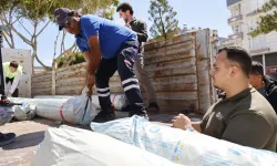 Antalya'da Kumlucalı çiftçilere hortum sonrası destek