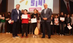 Kayseri Melikgazi'de minik müzisyenler ödüllerine kavuştu
