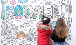 Kocaeli'de dev küp, çocukların dünyası ile renklendi