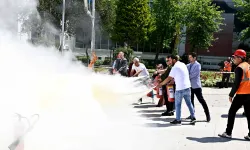 Muratpaşa'da yangın tatbikatı