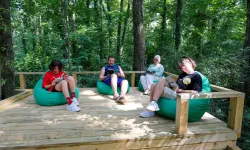 Orman Kütüphanesi'nde okuma keyfi bambaşka