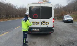 Artvin'de okul çevreleri ve servislerde güvenlik denetimi