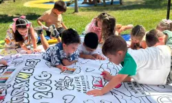 Bursa Nilüferli minikler karne heyecanı yaşadı