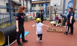 Kayseri itfaiyesinden miniklere afet eğitimi