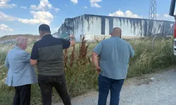 Keşan'da katı atık bertaraf tesisinde yangın