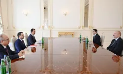 Bakan Gürlek, Azerbaycan Cumhurbaşkanı Aliyev ile görüştü