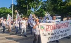 Emeklilerden Keşan'da 'geçinemiyoruz' yürüyüşü