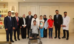 Gaziantep'te Başkan Şahin engelli Doğruyol'la bir araya geldi