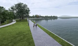 Sapanca Gölü manzarasında yeşil koridor uzuyor