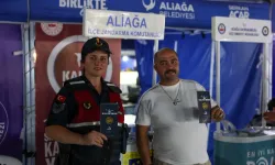 İzmir Aliağa'da bağımlılık ve aile farkındalığı için bilgilendirme standı