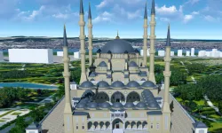 Kocaeli'de Gebze Millet Bahçesi Camii yükseliyor
