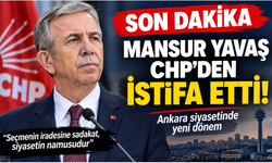Son dakika... Mansur Yavaş CHP'den istifa etti. Halkın Başkanı!