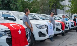Milas Belediyesi araç filosunu 9 yeni araçla güçlendirdi