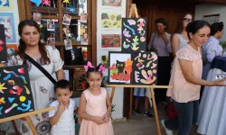 Muğla'da çocukların renkli dünyası sergiye taşındı