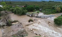 Bursa İznik'te Çakırca Deresi taştı! Tarım arazileri sular altında kaldı