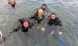 Marmara Denizi'nde deniz çayırları pinalara yakın mercek