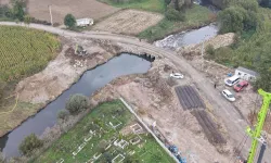 Sakarya'da Beşdeğirmen Köprüsü'ne sağlam temeller
