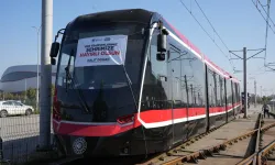 Samsun'a dördüncü yeni tramvay ulaştı