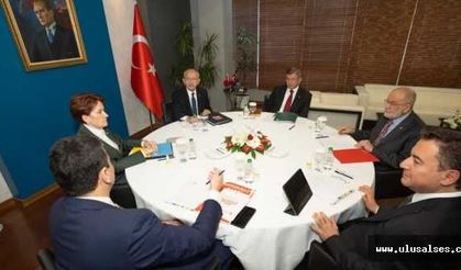 DEVA'da buluşan Altılı Masa ortak bildiri yayımladı; Bildiri de BTP yok...