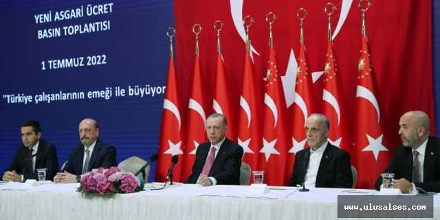 Cumhurbaşkanı Erdoğan açıkladı: Asgari ücreti 5 bin 500 TL