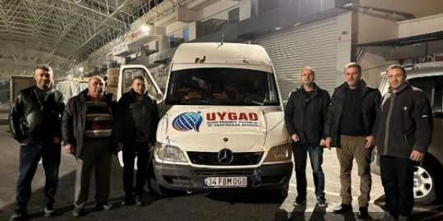 UYGAD’dan Depremzedelere erzak  ve gıda yardımı!
