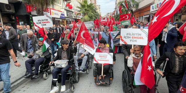 Gaziosmanpaşa'da 'Filistin İçin Engel Yok' Yürüyüşüne büyük ilgi