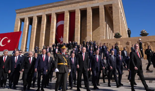 29 Ekim Cumhuriyet Bayramı için Devlet erkânı Anıtkabir’de...