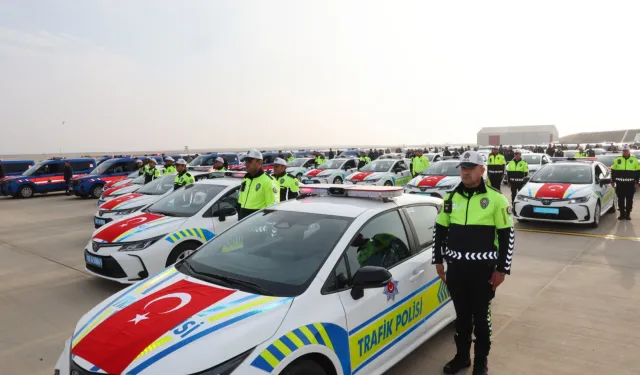 Adıyaman'da güvenlik gücü artıyor! 116 yeni araç hizmete alındı