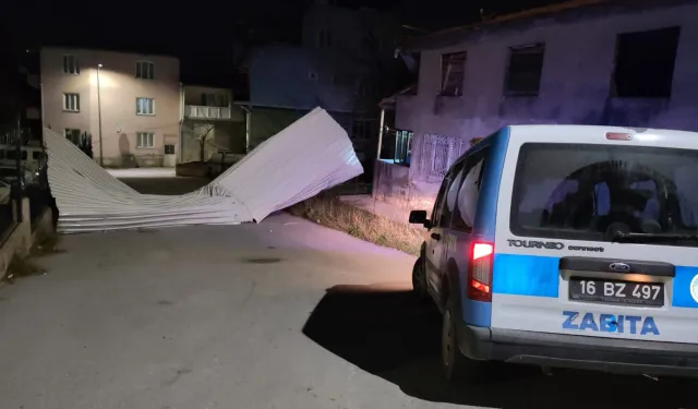 Bursa'da şiddetli rüzgara karşı Büyükşehir teyakkuzda