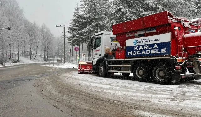 Kocaeli Büyükşehir'den kar teyakkuzu