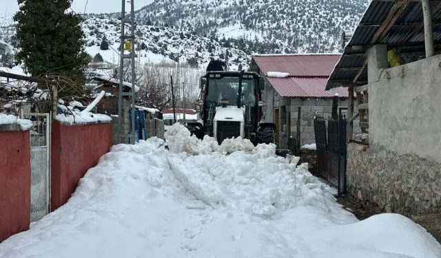 Malatya Doğanşehir'de kar seferberliği