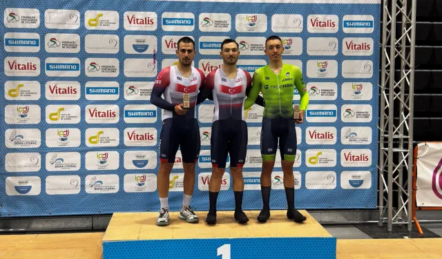 Milli bisikletçiler Portekiz'de kürsüyü paylaştı