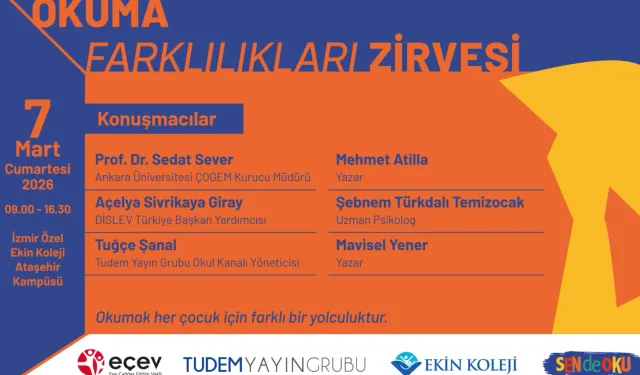 Okuma Farklılıkları Zirvesi 7 Mart'ta İzmir'de gerçekleşiyor
