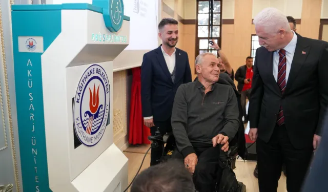 İstanbul Kağıthane'de 'engelsiz şarj' projesi