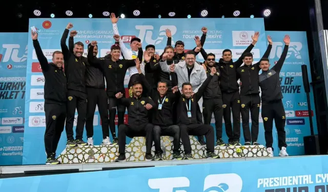 Konyalı sporcular Cumhurbaşkanlığı Turu'nda göz doldurdu
