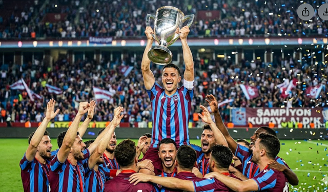 Fırtına durdurulamıyor! Trabzonspor Kupayı Müzesine Götürdü