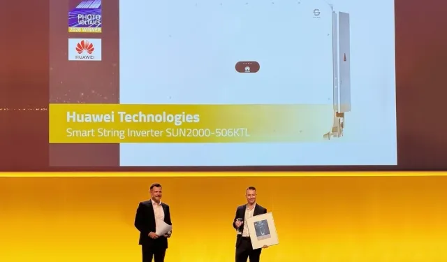 Huawei'nin 506 kW'lık Akıllı Dizi İnvertörü, Intersolar Europe 2026'da Smarter E AWARD ödülünü kazandı