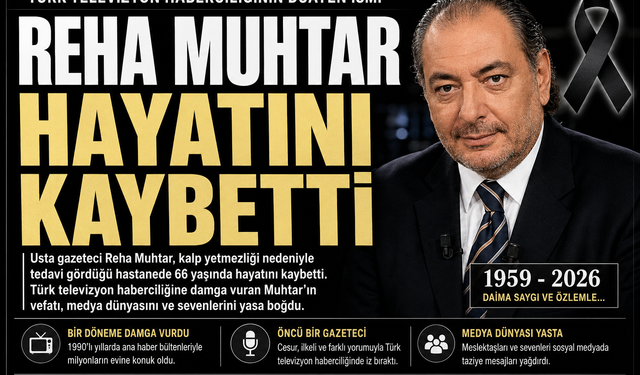 Türk Medyası'nın Efsane İsmi Reha Muhtar hayatını kaybetti