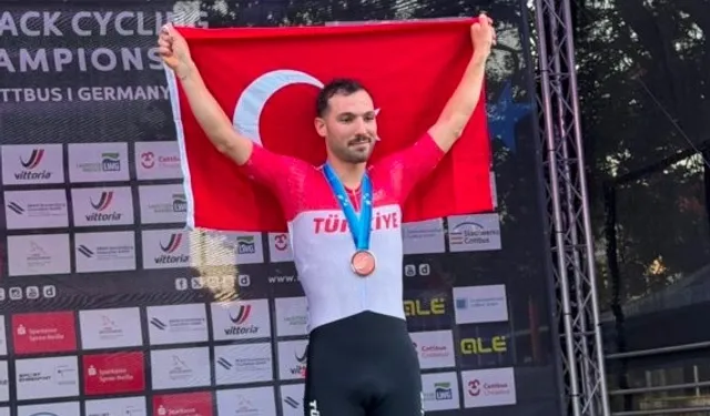 Konya Büyükşehirli milli bisikletçi Avrupa'da zirvede